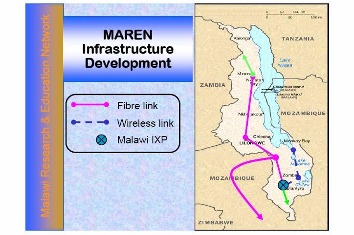 Source: Malawi Research and Education Network (MAREN) Figure 9. Malawi Backbone 5.11.