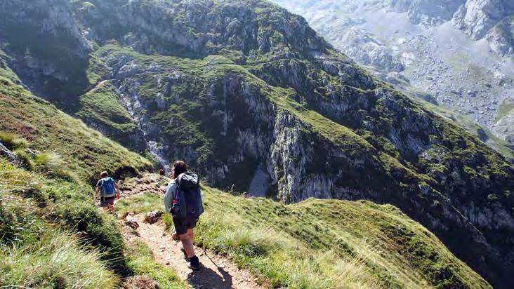 The Pyrenean High Route This three-day trek takes us through magnificent, rugged high mountain country as we walk from Spain to France and then over the famous Breche de Roland back to Spain into the
