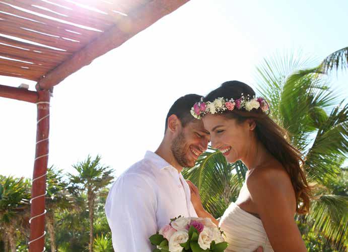 The Caribbean beach wedding ceremony you