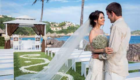 An onsite wedding coordinator at the all-inclusive,
