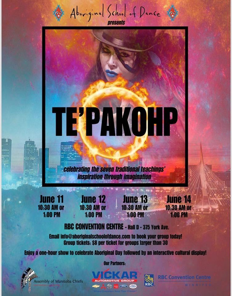 If you would like to attend the Aboriginal School of Dance s special production of Te Pakohp, go to the Reception Centre for a free ticket!