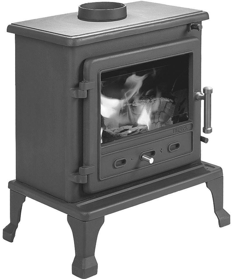 FIREFOX CAST IRON MULTI-FUEL STOVE V 5.2 Conforms to EN13240:2001 Constructional Requirements For Intermittent Use Not to be used in a shared flue FIREFOX 8.