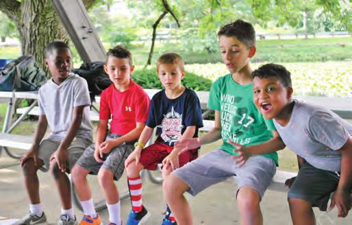Explorers Ages 3-5 1-4p Our afternoon preschool half-day camp offers children all kinds of opportunities to explore the world around them.