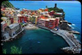 Mediterranean Coast to enjoy Cinque Terra the Italian Riviera which consists of five authentic Italian villages that sit beneath steep hills where the Ligurian Sea laps against their shores.