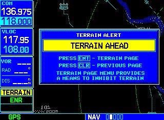 SECTION 12 TERRAIN 12.3 TERRAIN ALERTS TERRAIN Alerts are issued when flight conditions meet parameters that are set within TERRAIN software algorithms.