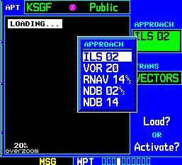 SECTION 1 INTRODUCTION IFR Procedures Once the direct-to or flight plan is confirmed, the whole range of instrument procedures is available.