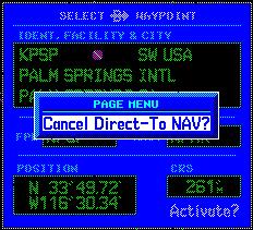 SECTION 4 DIRECT-TO NAVIGATION Cancelling Direct-to Navigation Once a direct-to is activated, the GNS 530 provides navigation guidance to the selected destination until the direct-to is replaced with