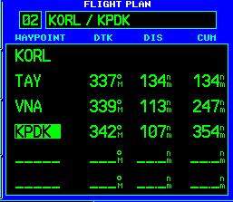 5) Repeat step 4 to enter the identifier for each additional flight plan waypoint (Figure 5-4).