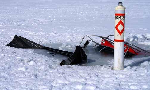 Ice Riding Drowning is one of the leading causes of snowmobile fatalities. Wherever possible, avoid riding on frozen lakes and rivers because ice conditions are never guaranteed.