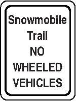 Object Markers: Place these signs at unmarked bridges and gates to show safe passage for the snowmobile users.