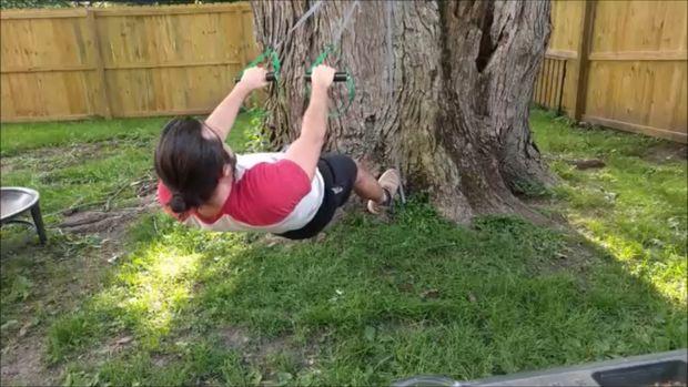 Step 6: Put It to Good Use With this suspension trainer you can do all the exercises that you can do with gymnastics rings or a TRX system.
