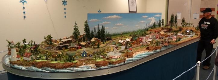 Andrew and Mary Debraun displayed an interesting HO scale diorama that includes