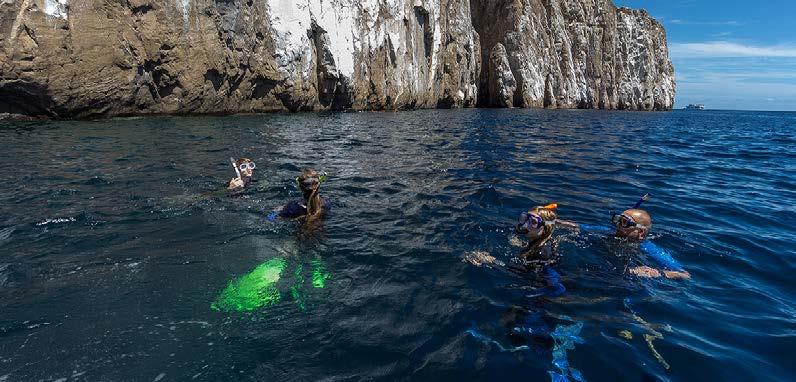 DAY 2: SAN CRISTOBAL NORTHERN COAST SNORKELLING AND FISHING EXPERIENCE Get onboard a speed boat and head to Kicker Rock, the highlight of San Cristobal Island, a world renown site for snorkeling and