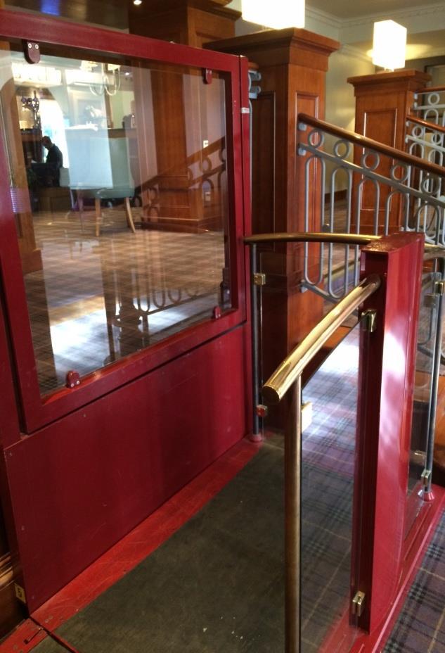 The buffet area is located up a few stairs; staff can assist if required. The bar area is carpeted, and the restaurant, starting at the entrance, has a wooden floor and then is carpeted.