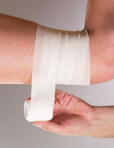 easily by hand Non-slip The bandages are non-slip, offering excellent support and compression.