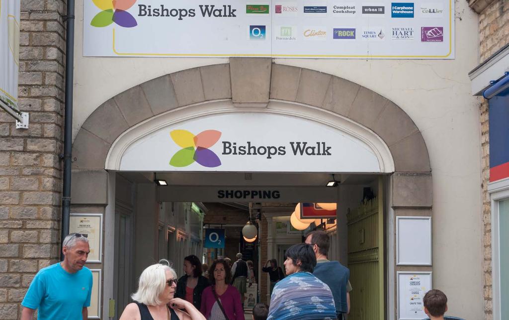 DESCRIPTION Bishop s Walk is a 25,492 sq ft covered shopping centre arranged on ground and first floor.