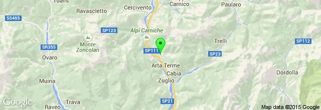 Maina di sopra Route from Maina di sotto to Maina di sopra. Maina di sopra is a cultural place of interest of Sutrio in Udine.