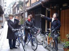You ll visit Gion where is famous for Geisha and filled with teahouses where Geisha entertain. Cycling Kyoto Imperial Palace Park (The old residence of the Imperial family) make you feel refreshed!