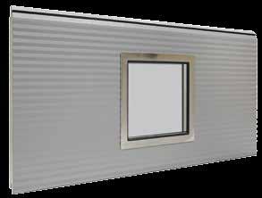 235mm; 155mm Decorative square windows Stainless