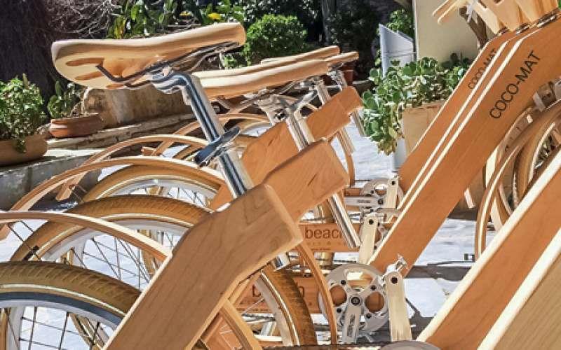 wooden bike for an unique