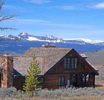 unrivaled backdrop. The Washakie Wilderness Ranch is comprised of a mosaic of forested acreage dominated by spruce, aspens and lush open meadows.