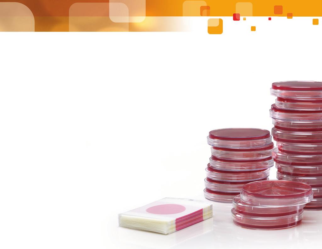 efficient. Maximize productivity Plates are sample-ready, eliminating the time-consuming, cumbersome step of preparing agar dishes. Plus, plates such as the E.