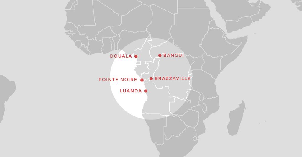 RANGE from Brazzaville from Miami Source: Great Circle Mapper