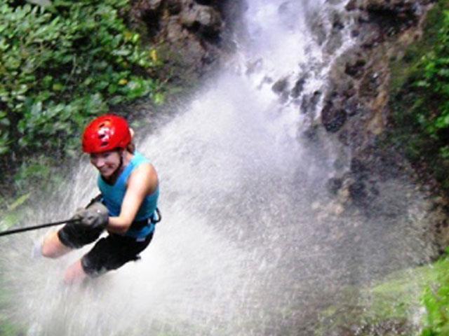 ARENAL CANYONEERING The rugged, mountainous terrain near the Arenal Volcano is ideal for canyoning in Costa Rica.