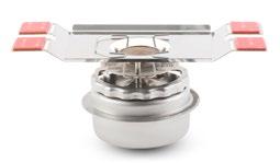 EcoBoost is designed to attach to the base of any chafing dish so that it brings the EcoBurner closer to the dish and creates a windproof heat chamber that disperses