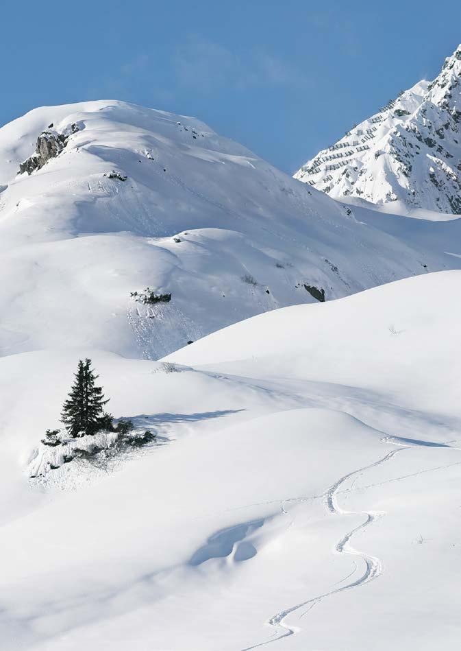 RIGHT IN THE ALPS Sporting pleasure galore With 305 km of slopes, the ski