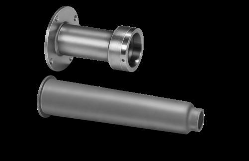 The gas connection flange assembly includes the sight glass, ground screw and spark plugs with right-angle terminal boots.