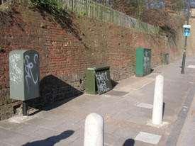 notice it Graffiti - Grade C for graffiti is defined as: Graffiti is present to the extent that it would be clearly