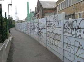 transect Graffiti - Grade D for graffiti is defined as: extensive over a large part of the 50m transect and is likely