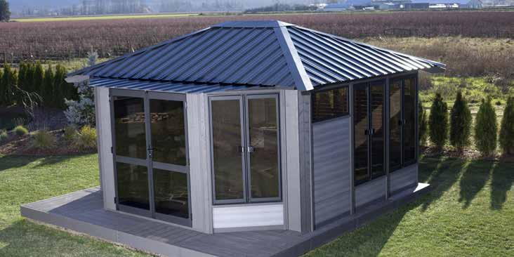 The retractable canopy allows you to enjoy the stars or sunshine.