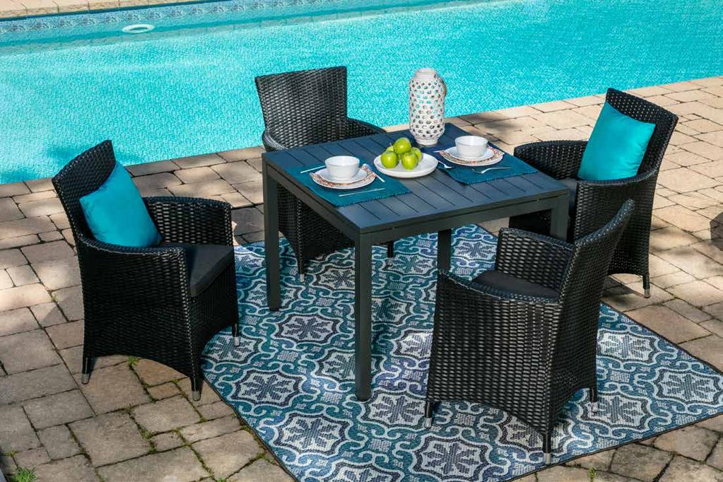 The beautifully designed synthetic wicker