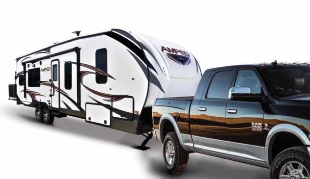 allows you more storage in an easy-to-tow travel trailer.