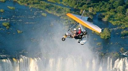 either a short or extended flight over the Victoria Falls and Batoka