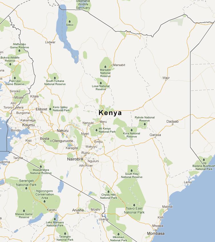 Map Kenya: