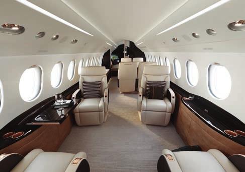 Heavy jets such as the Falcon 7X, Challengers 850/605 and Legacy 600 for longer flights or smaller,