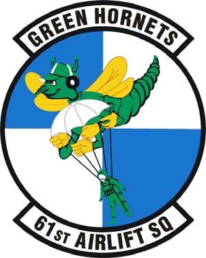 61 st AIRLIFT SQUADRON LINEAGE 61 st Troop Carrier Squadron constituted, 13 Oct 1942 Activated, 26 Oct 1942 Inactivated, 30 Sep 1946 Redesignated 61 st Troop Carrier Squadron, Medium, 20 Sep 1949