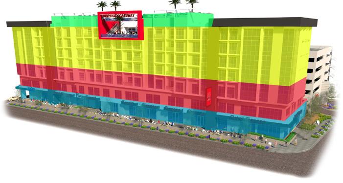 Rooftop / Pool deck PROPERTY OVERVIEW ±19,124 SF of Retail Space that is part of a mixed-use development with ±400,000 total SF of Ground floor retail, Professional Office, and Multi-family