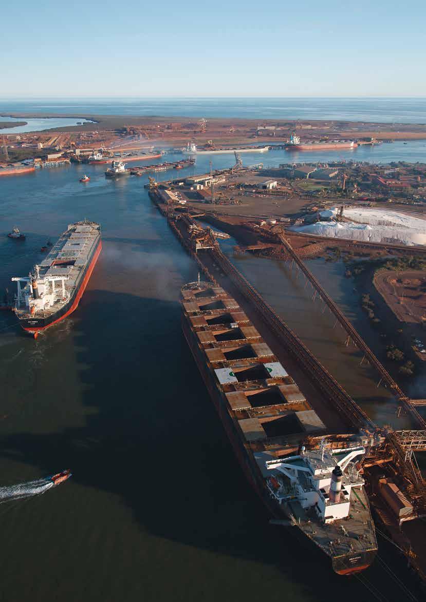 The ports of Dampier and Port Hedland are two of the world s largest bulk export ports, responsible for
