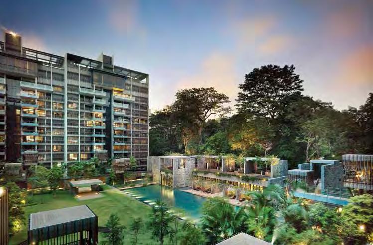 The lush development is nestled in the quiet, green surrounds of Goodwood Hill, just off Orchard and Scotts Road.