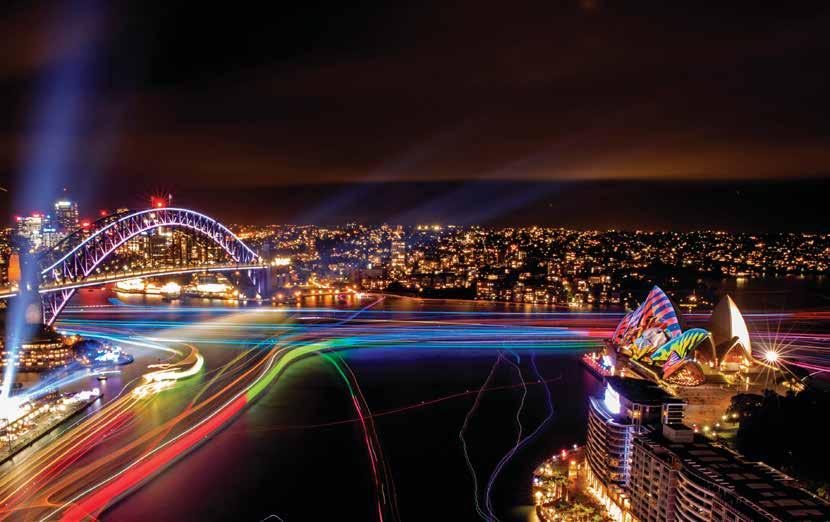 Experience Vivid Sydney when you travel from 5 May to 16 June 018!