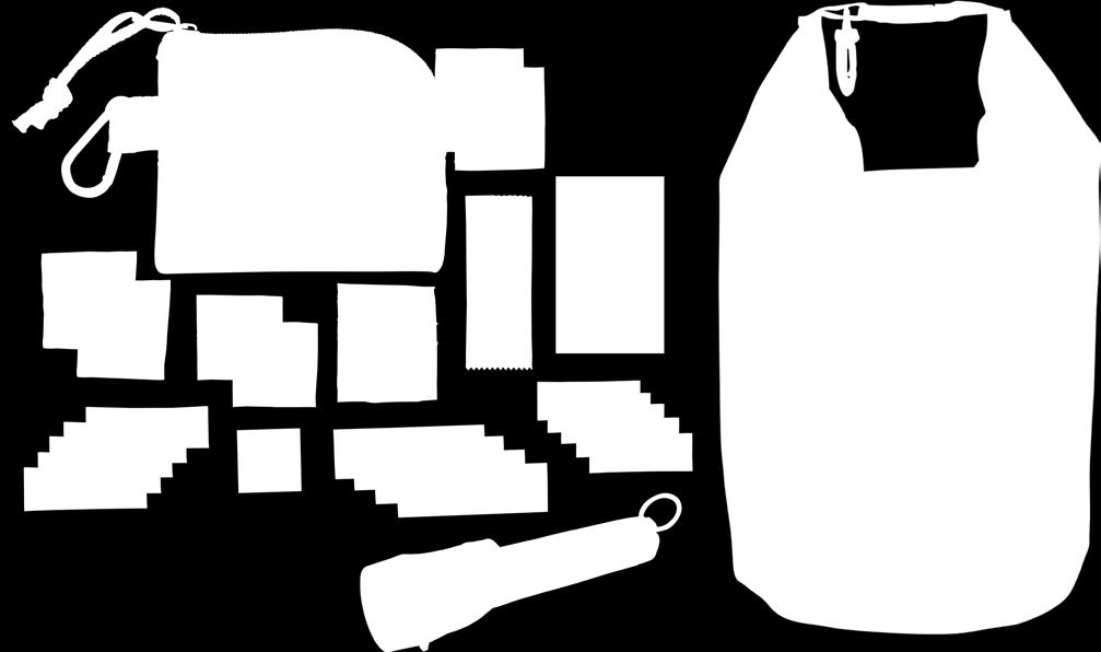 00 (G) Includes: 10 Liter Waterproof Dry Bag, Life Gear Glow Flashlight, 1 Resealable Zip Type