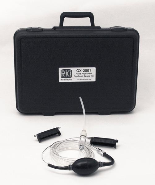 00 72-0314RKC-51 Confined space kit includes GX-2009, 115 VAC charger, padded case, hand aspirator assembly with 10 hose, and probe 850.