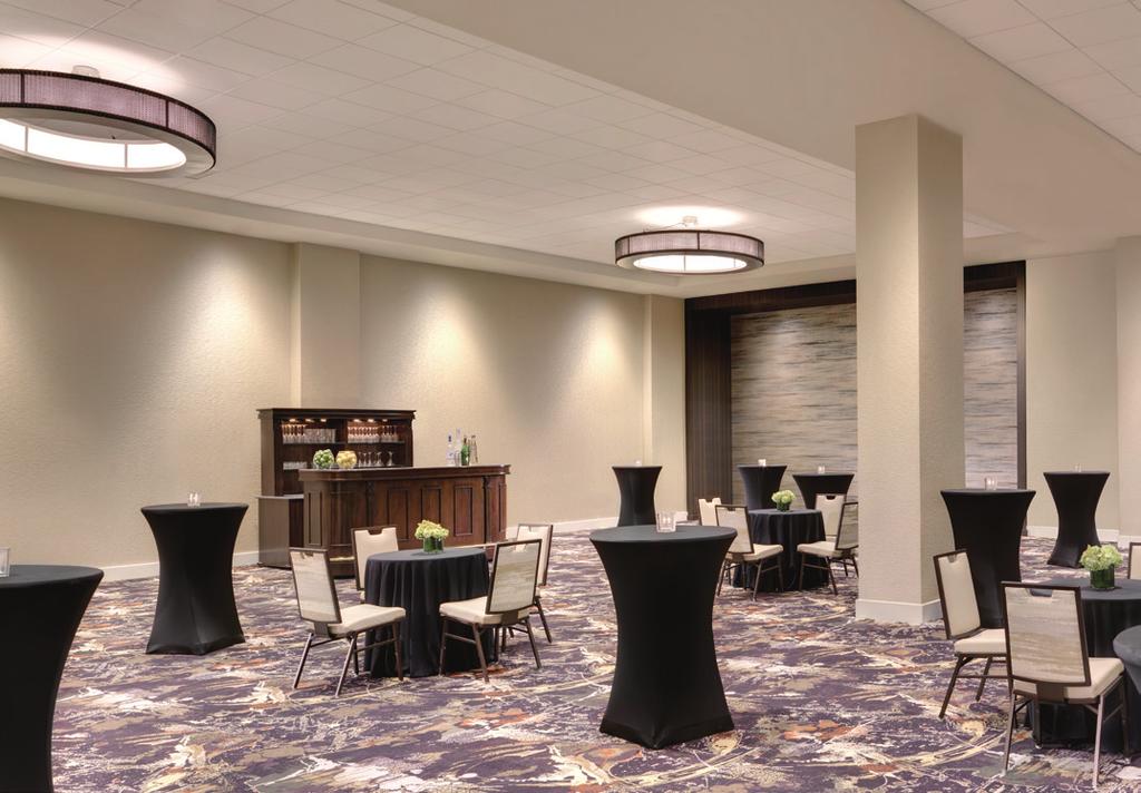 With the ability to accommodate 10 to 800 attendees, this space is perfect for planning meetings with varying