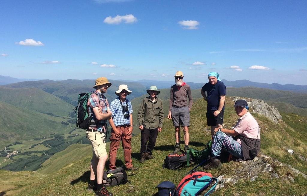 Alpine Field Meeting Ever since I can remember, John Holland, has organised a one-day Alpine Fielding Meeting gathering useful records (especially for Atlas 2020) from mountains across the central