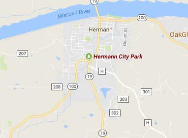 Hermann Hermann City Park Park #8866017 Partial sites. 30/50 AMP. Picnic table. Missouri River Contact the park directly for driving directions.