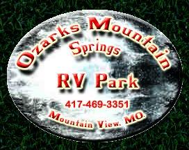 clean restrooms, showers, and picnic tables. Rate: $35 5400 CR 3200 Mountain View, MO 65548 417.469.3351 lisatate328@gmail.com www.ozarksrvpark.